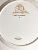 Set di Quattro Piatti Spode Copeland China Dipinti A Mano Primi Novecento