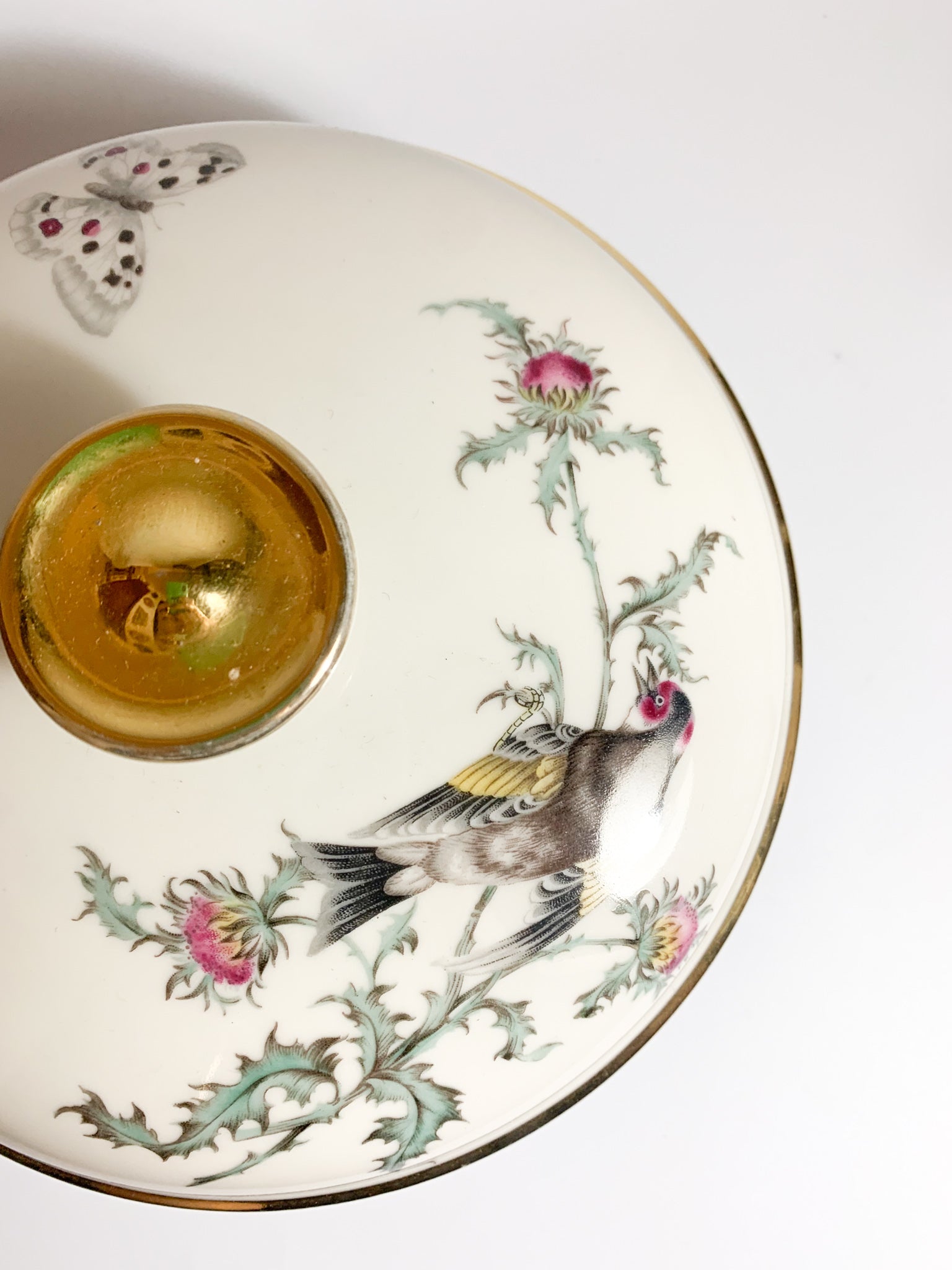 Potiche in Porcellana di Johann Seltmann Decorata a Mano Anni 50