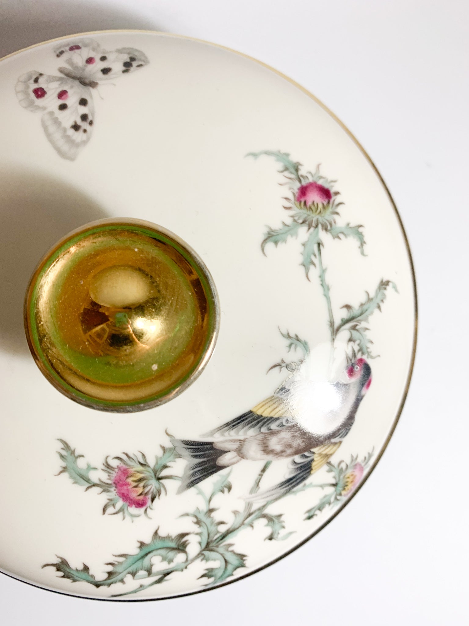 Potiche in Porcellana di Johann Seltmann Decorata a Mano Anni 50