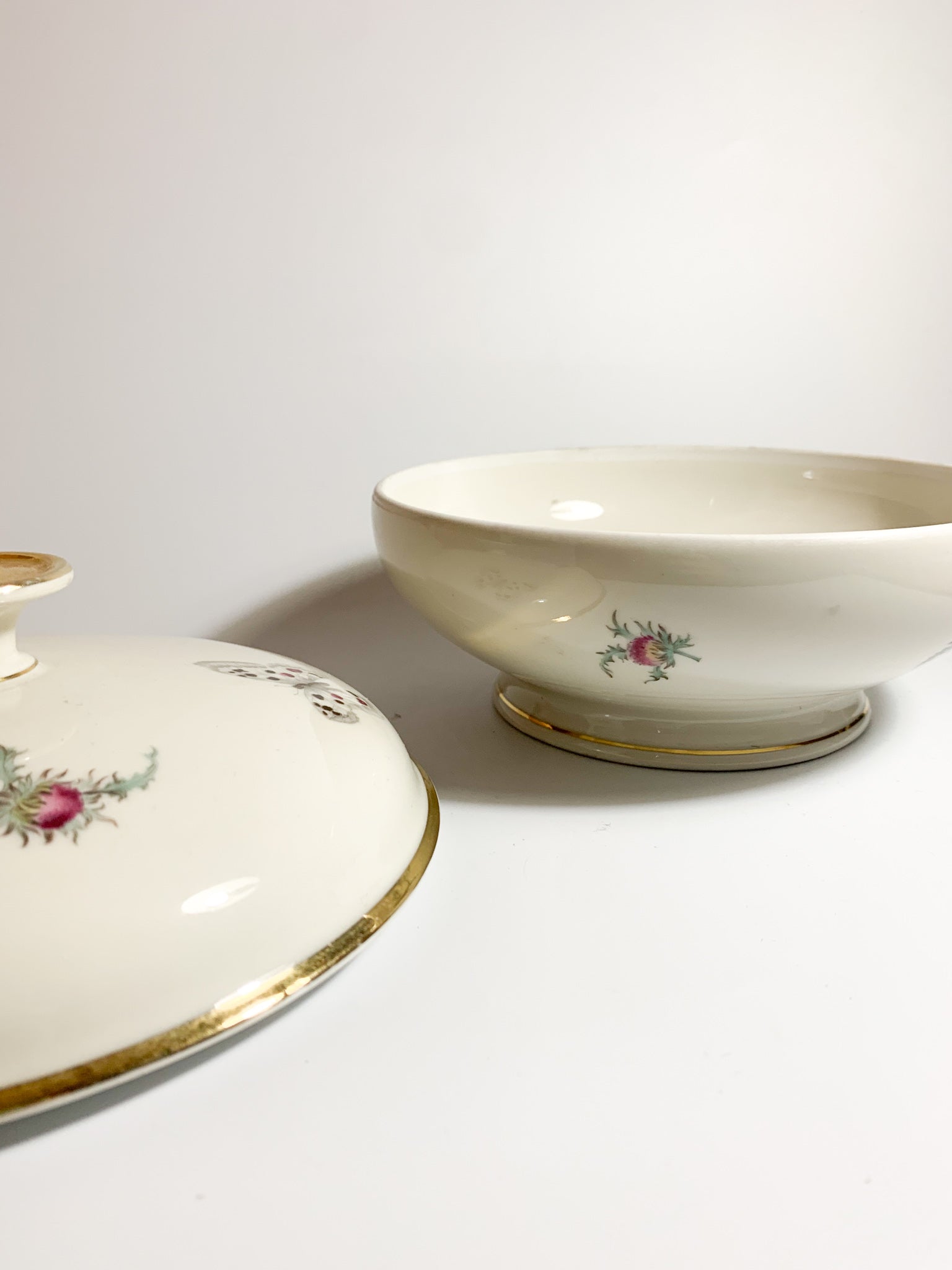 Potiche in Porcellana di Johann Seltmann Decorata a Mano Anni 50