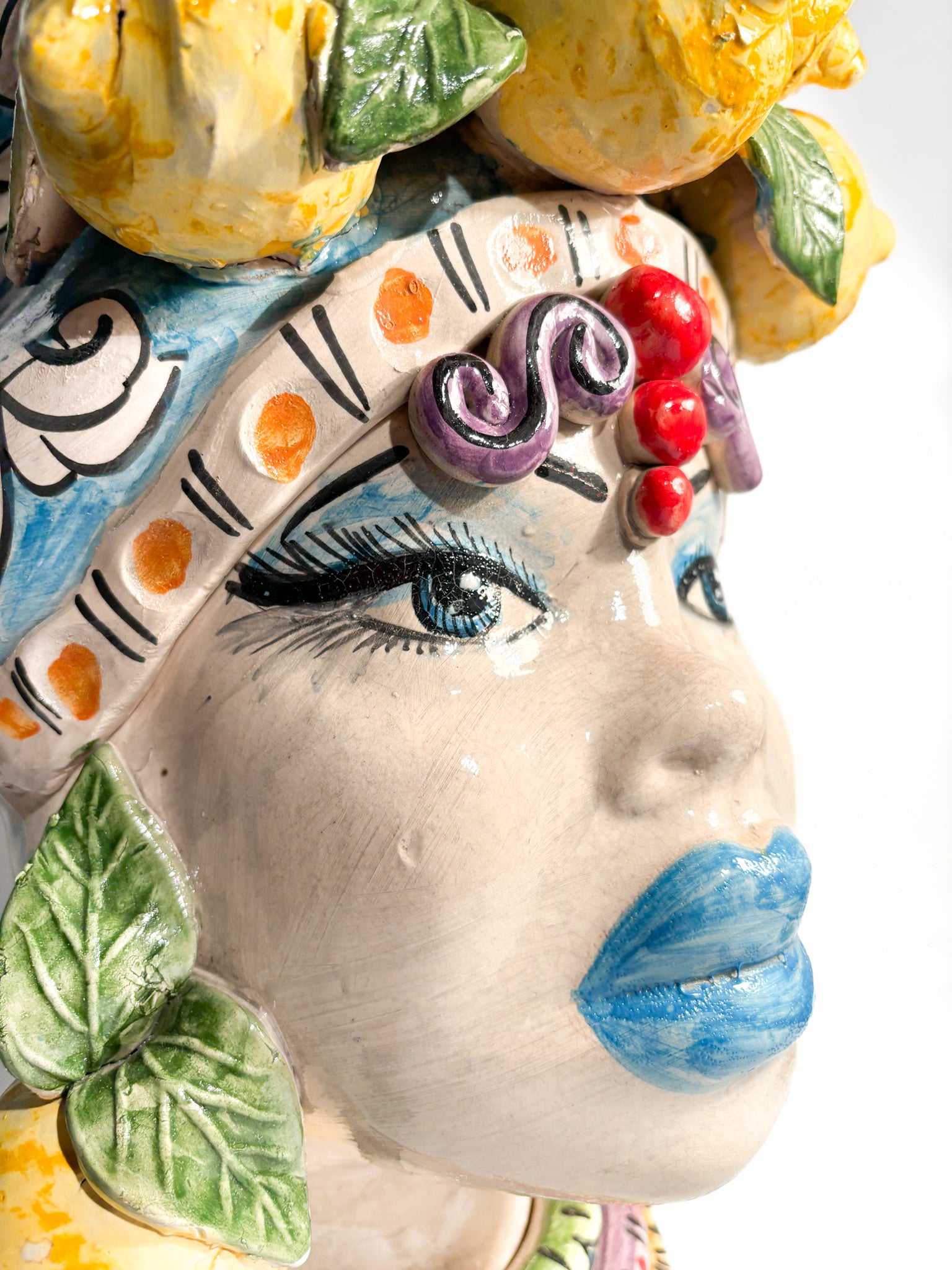 Female Moor's Head from Caltagirone by Ceramiche Germano from the 1990s