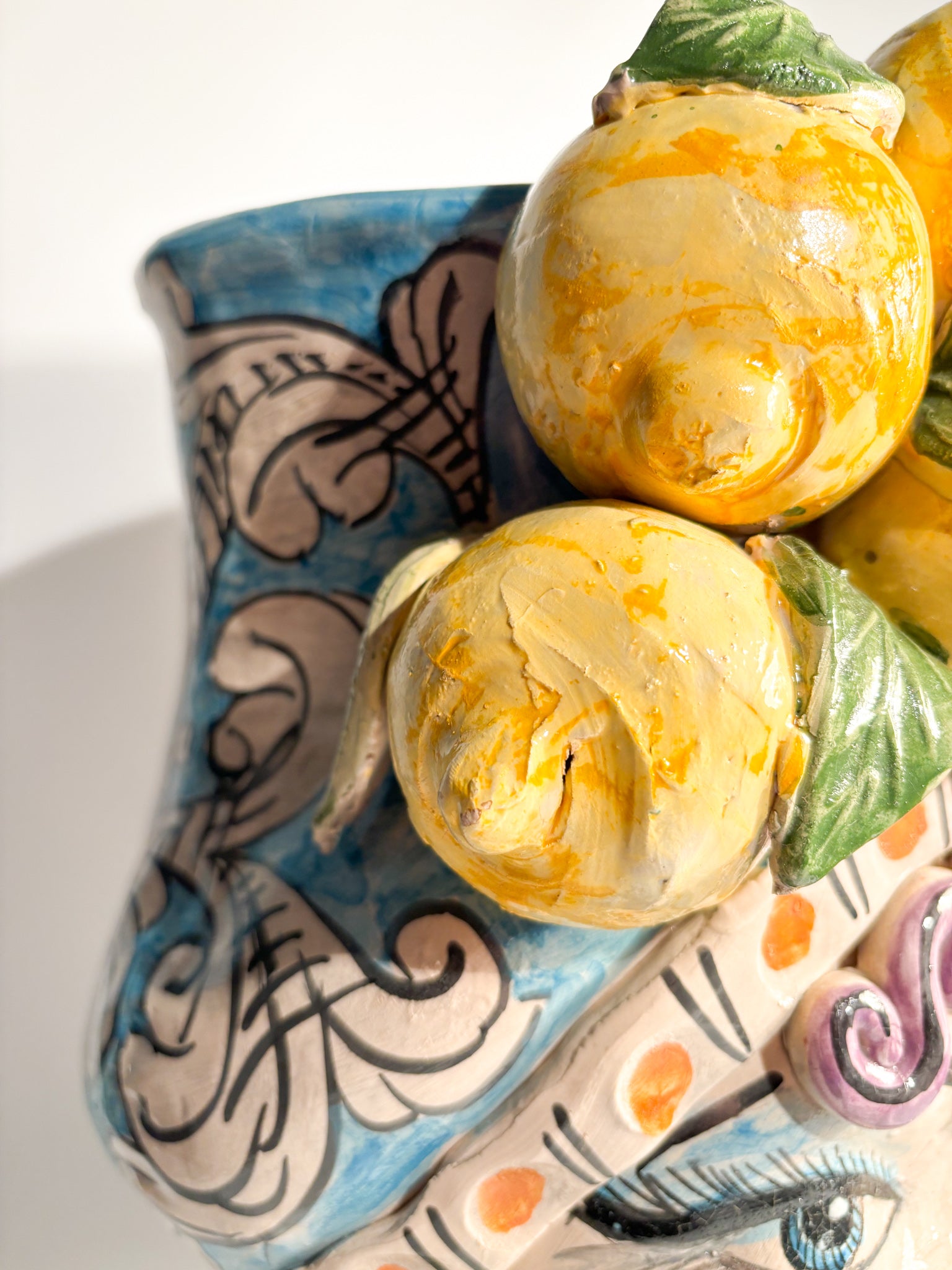 Female Moor's Head from Caltagirone by Ceramiche Germano from the 1990s