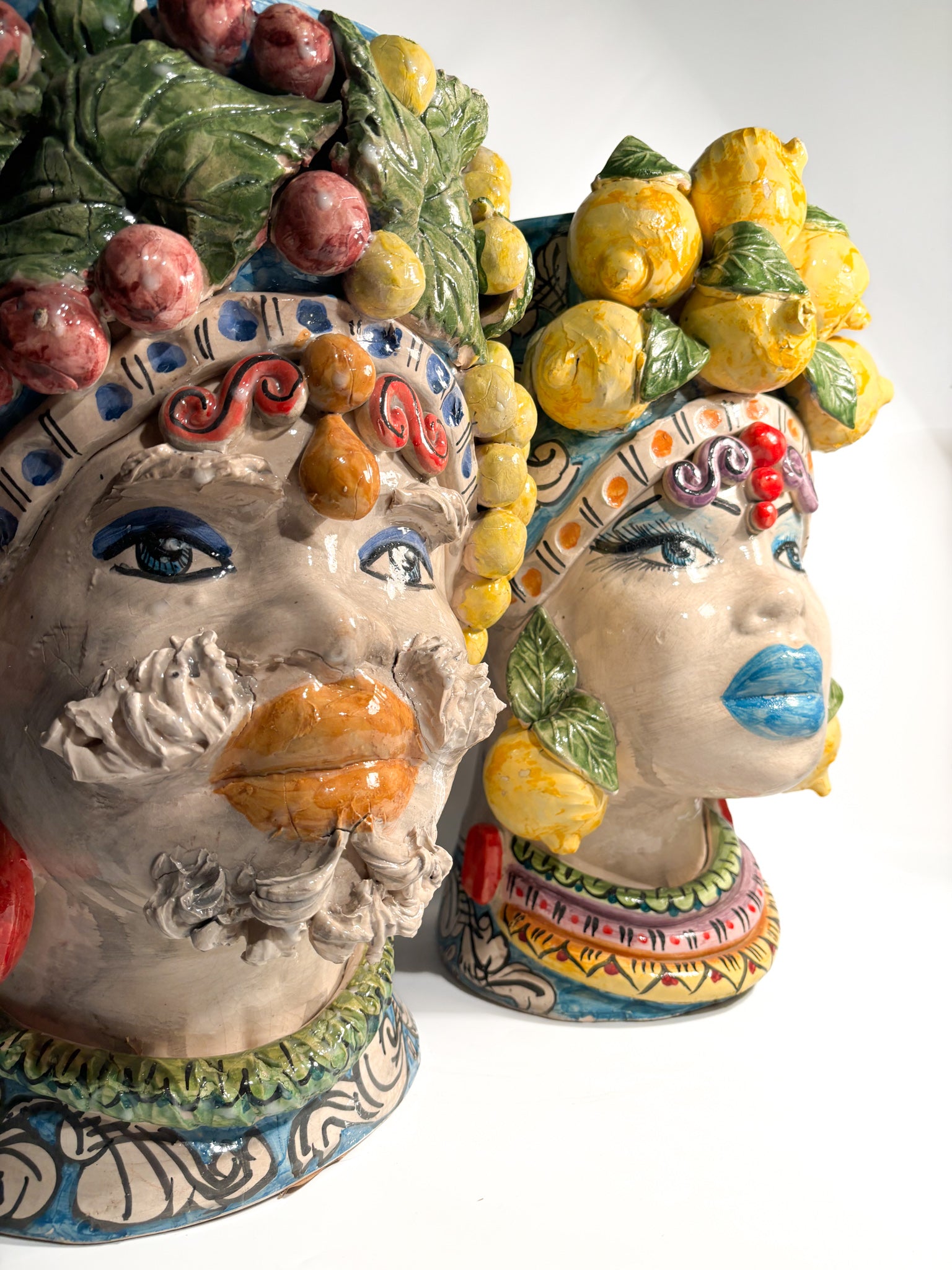 Male Moor's Head from Caltagirone by Ceramiche Germani from the 90s