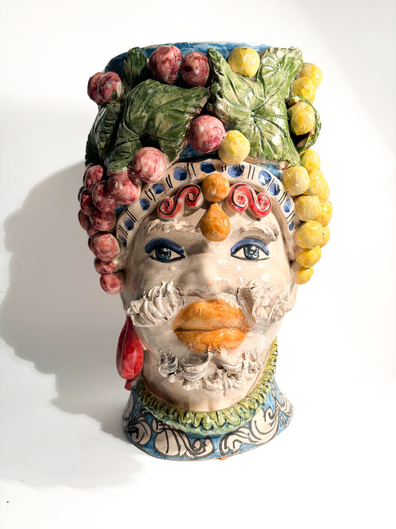 Male Moor's Head from Caltagirone by Ceramiche Germani from the 90s