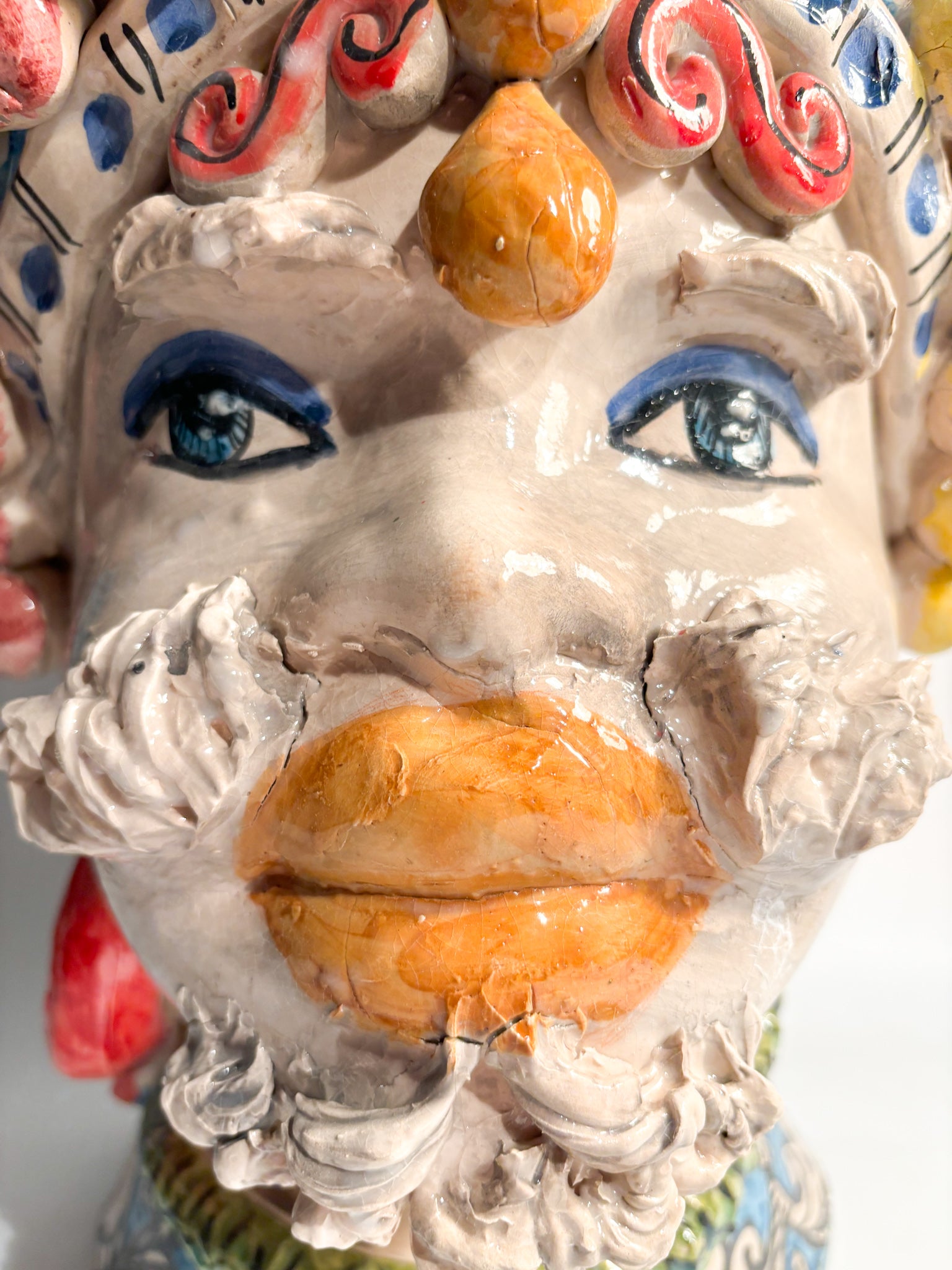 Male Moor's Head from Caltagirone by Ceramiche Germani from the 90s