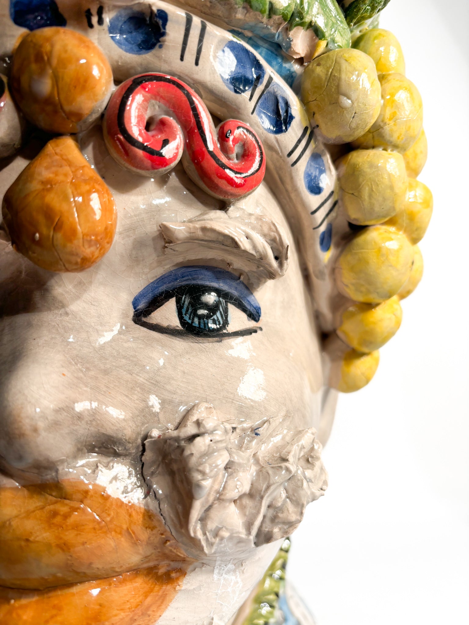 Male Moor's Head from Caltagirone by Ceramiche Germani from the 90s