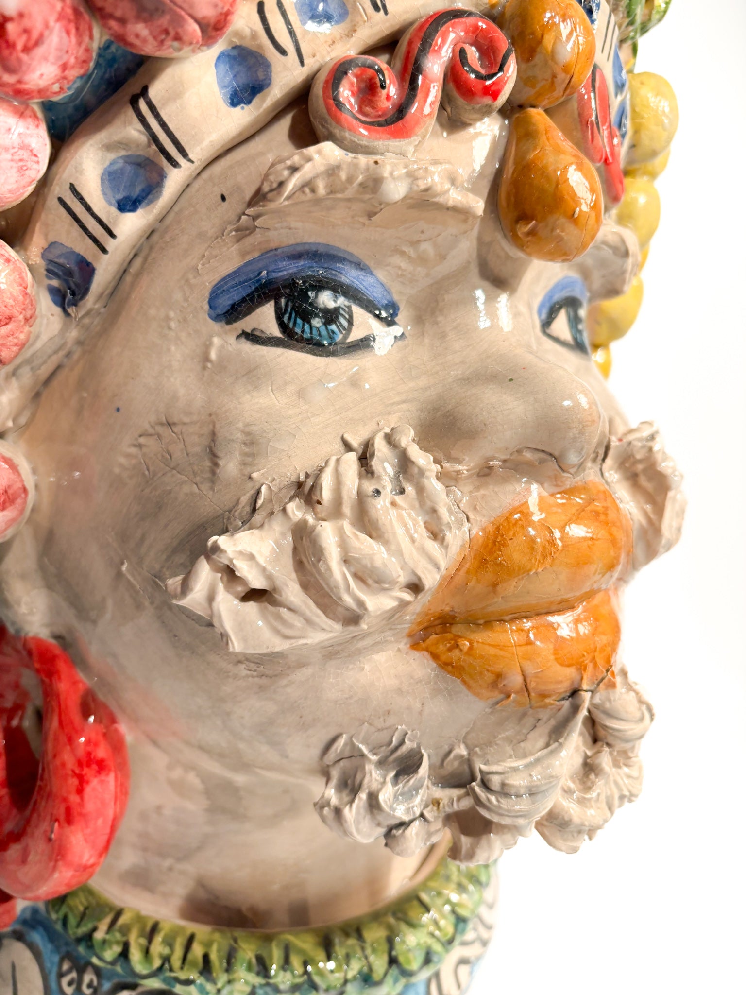 Male Moor's Head from Caltagirone by Ceramiche Germani from the 90s