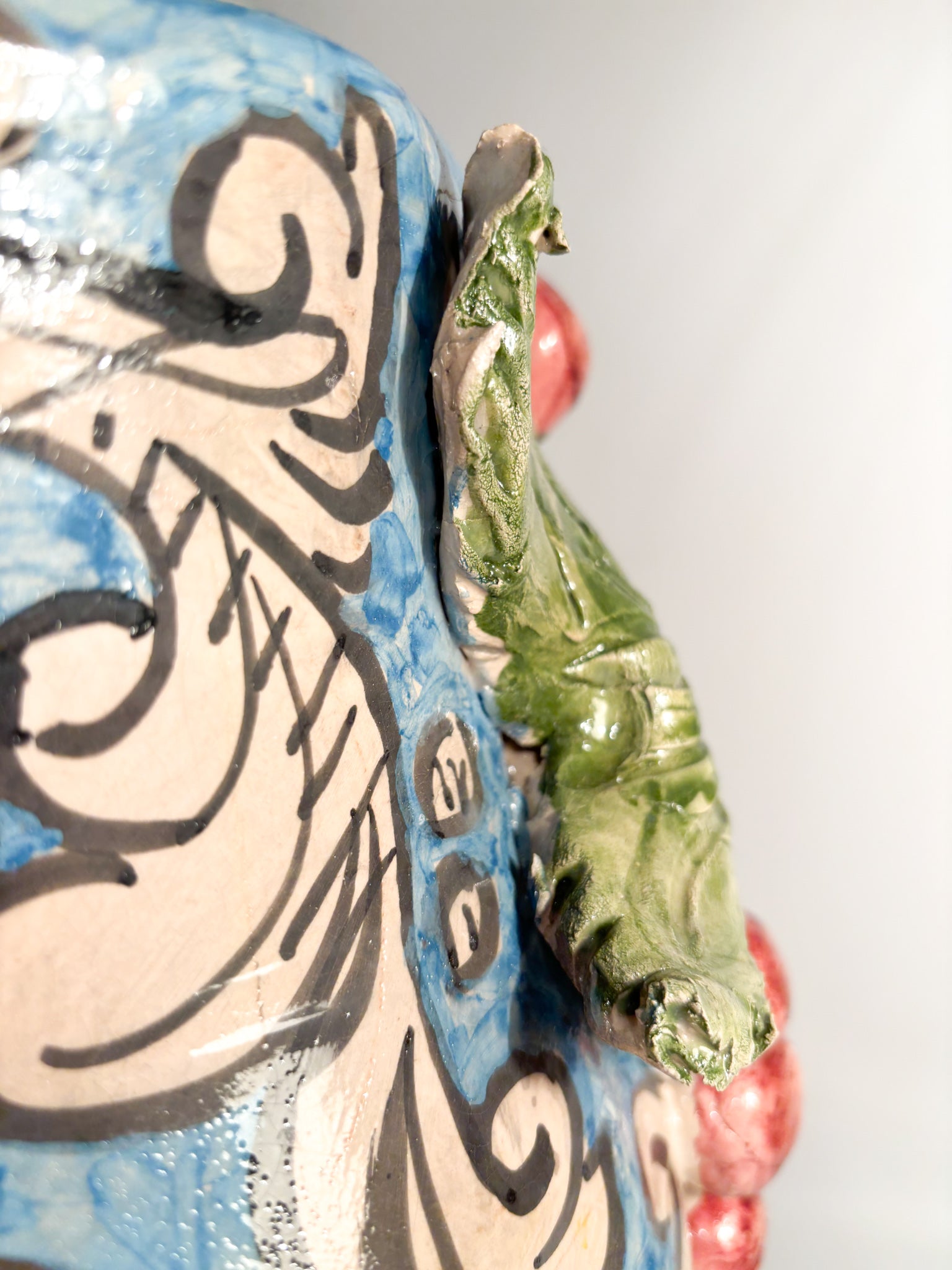 Male Moor's Head from Caltagirone by Ceramiche Germani from the 90s