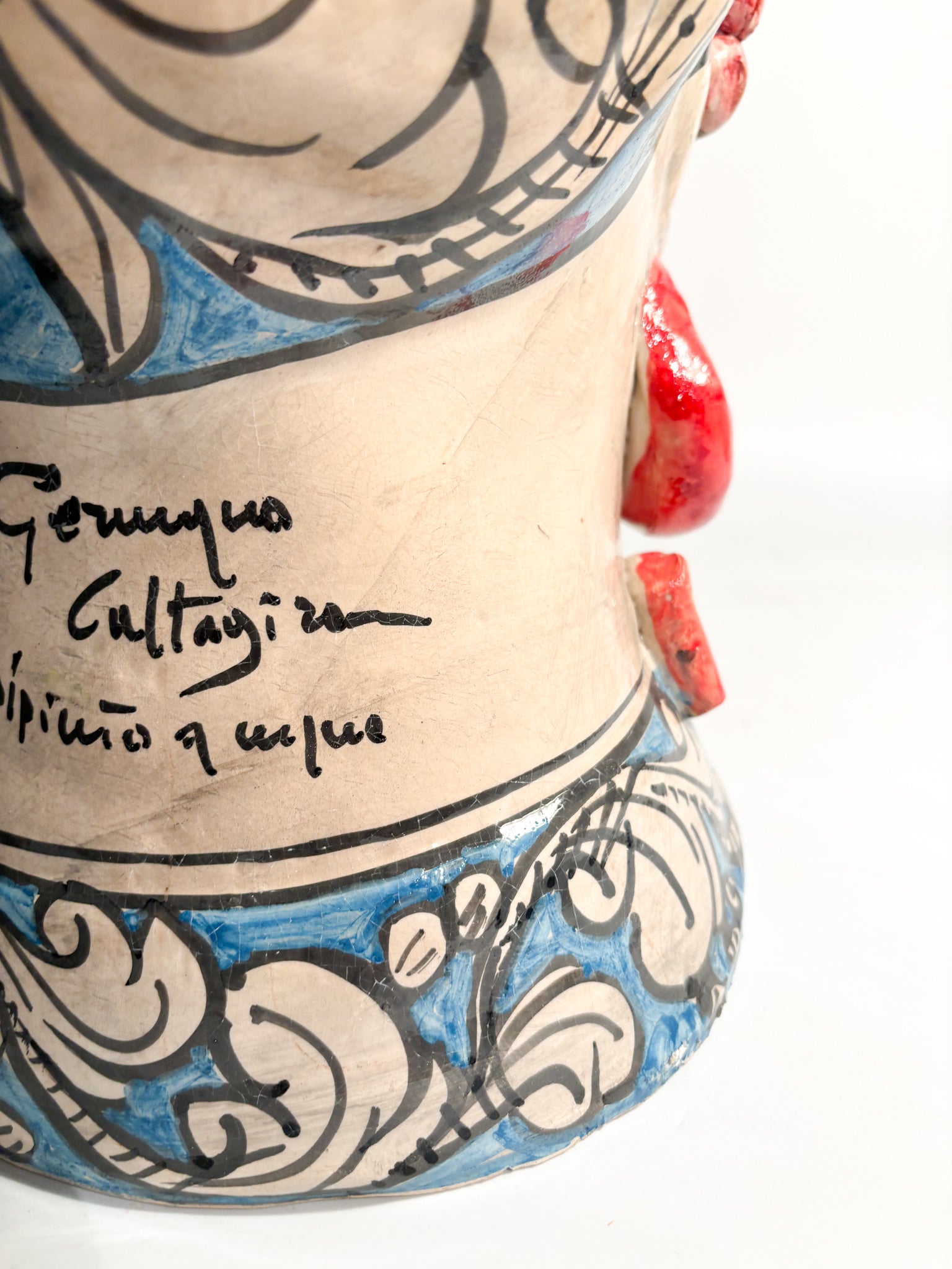 Male Moor's Head from Caltagirone by Ceramiche Germani from the 90s