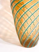 Vaso in Vetro di Murano con Lavorazione Canne Attribuito a Fratelli Toso Anni 50