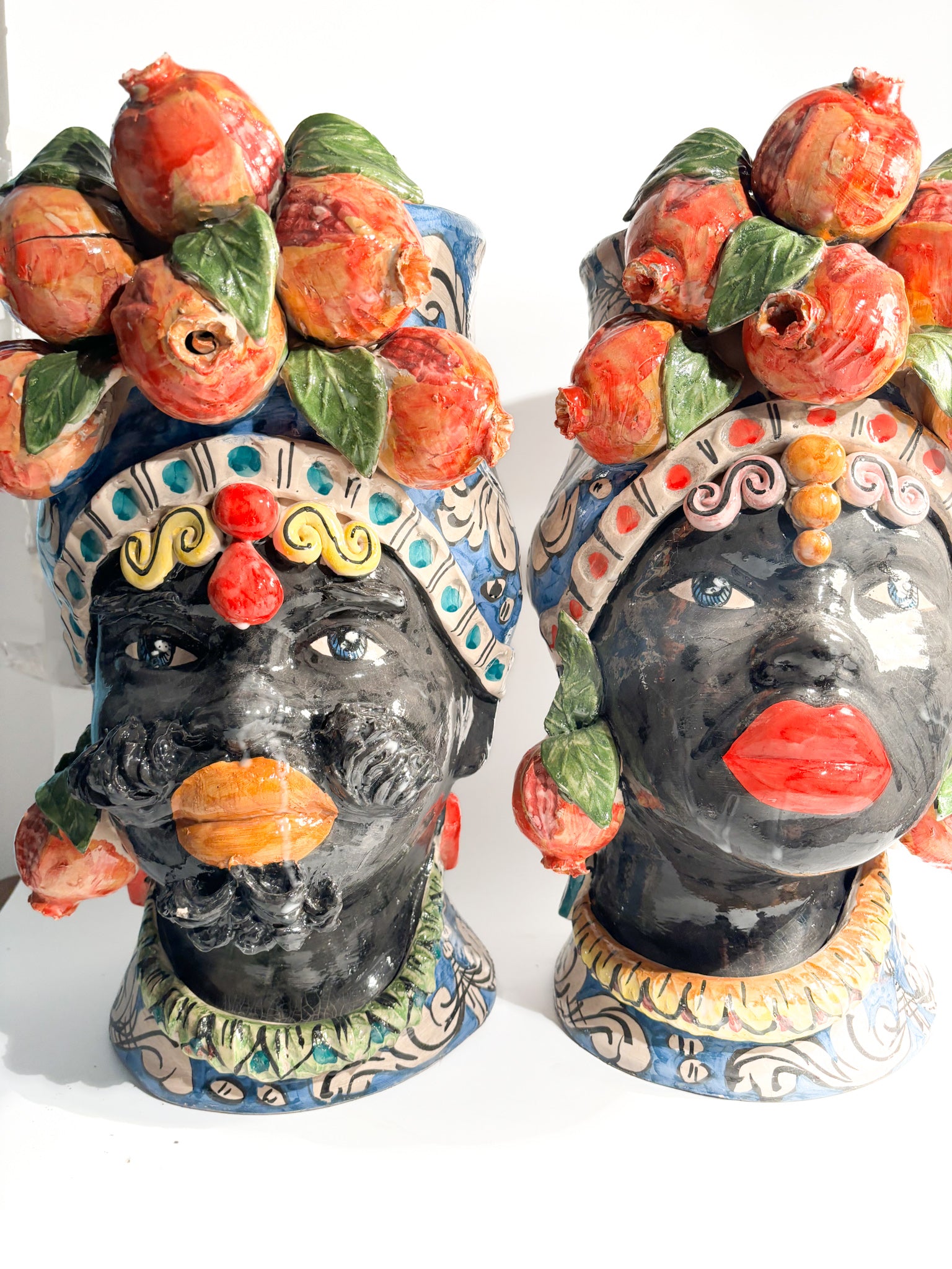 Male Moor's Head from Caltagirone by Ceramiche Germano from the 1990s