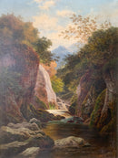 Dipinto Olio su Tela di Paesaggio Inglese Primi Novecento