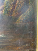 Dipinto Olio su Tela di Paesaggio Inglese Primi Novecento