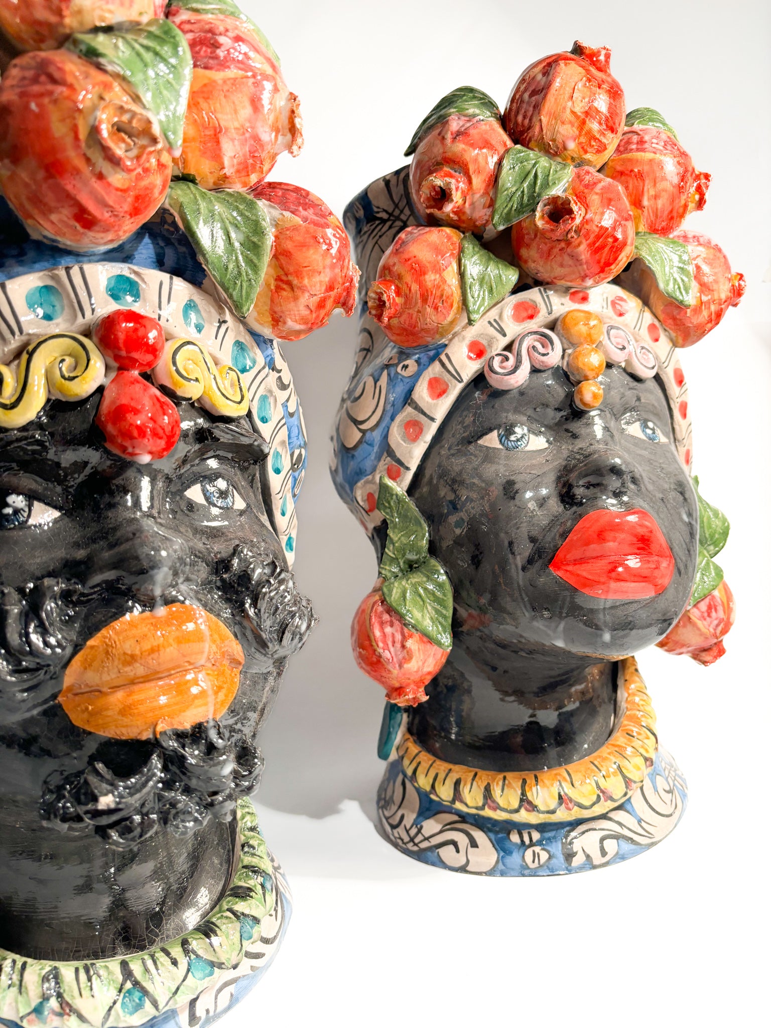 Male Moor's Head from Caltagirone by Ceramiche Germano from the 1990s