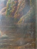 Dipinto Olio su Tela di Paesaggio Inglese Primi Novecento