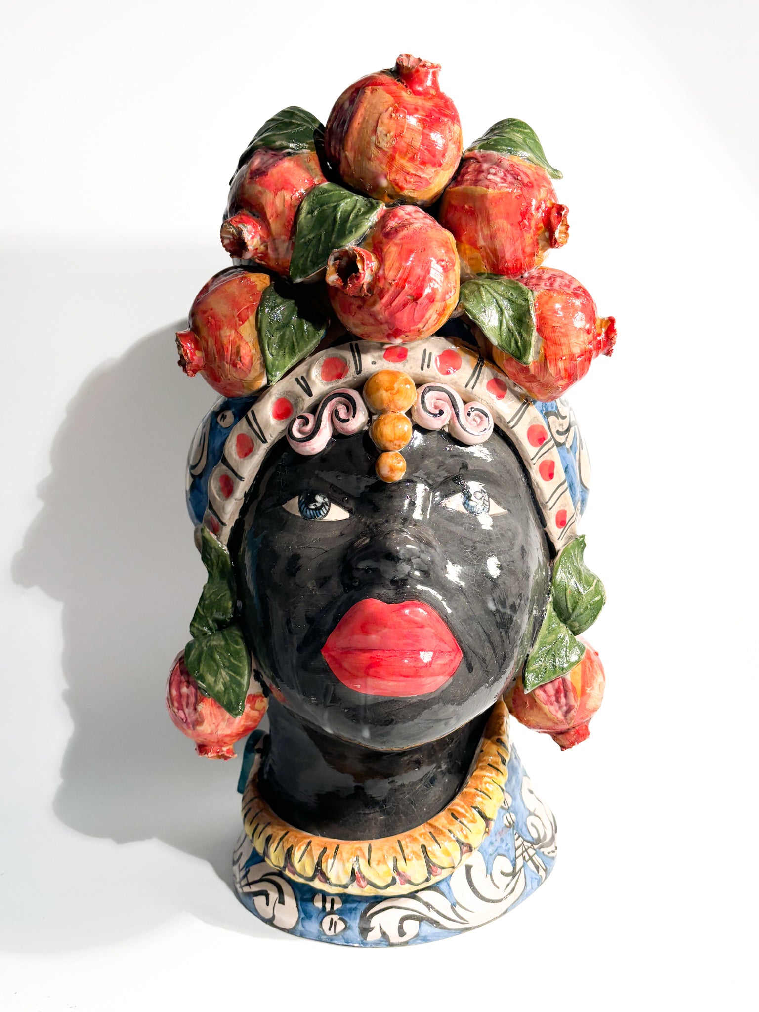 Female Moor's Head from Caltagirone by Ceramiche Germano from the 1990s