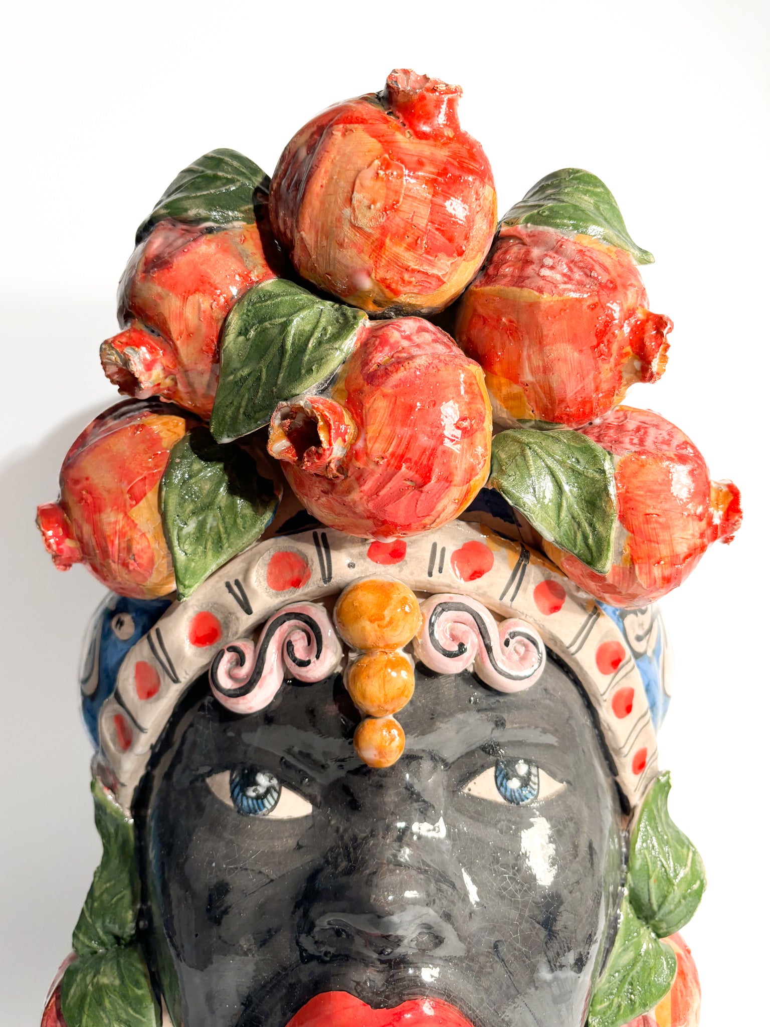Female Moor's Head from Caltagirone by Ceramiche Germano from the 1990s