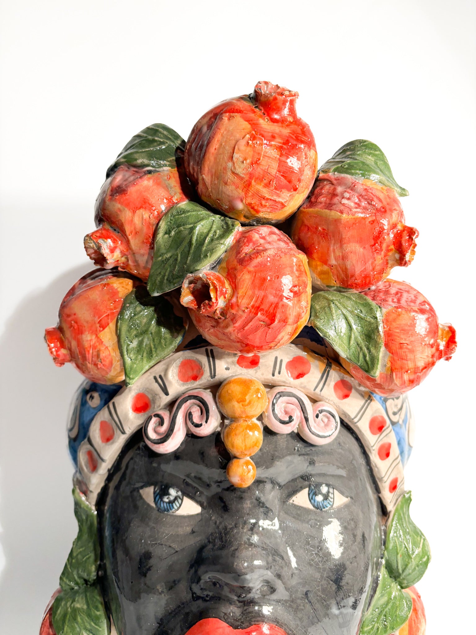 Female Moor's Head from Caltagirone by Ceramiche Germano from the 1990s