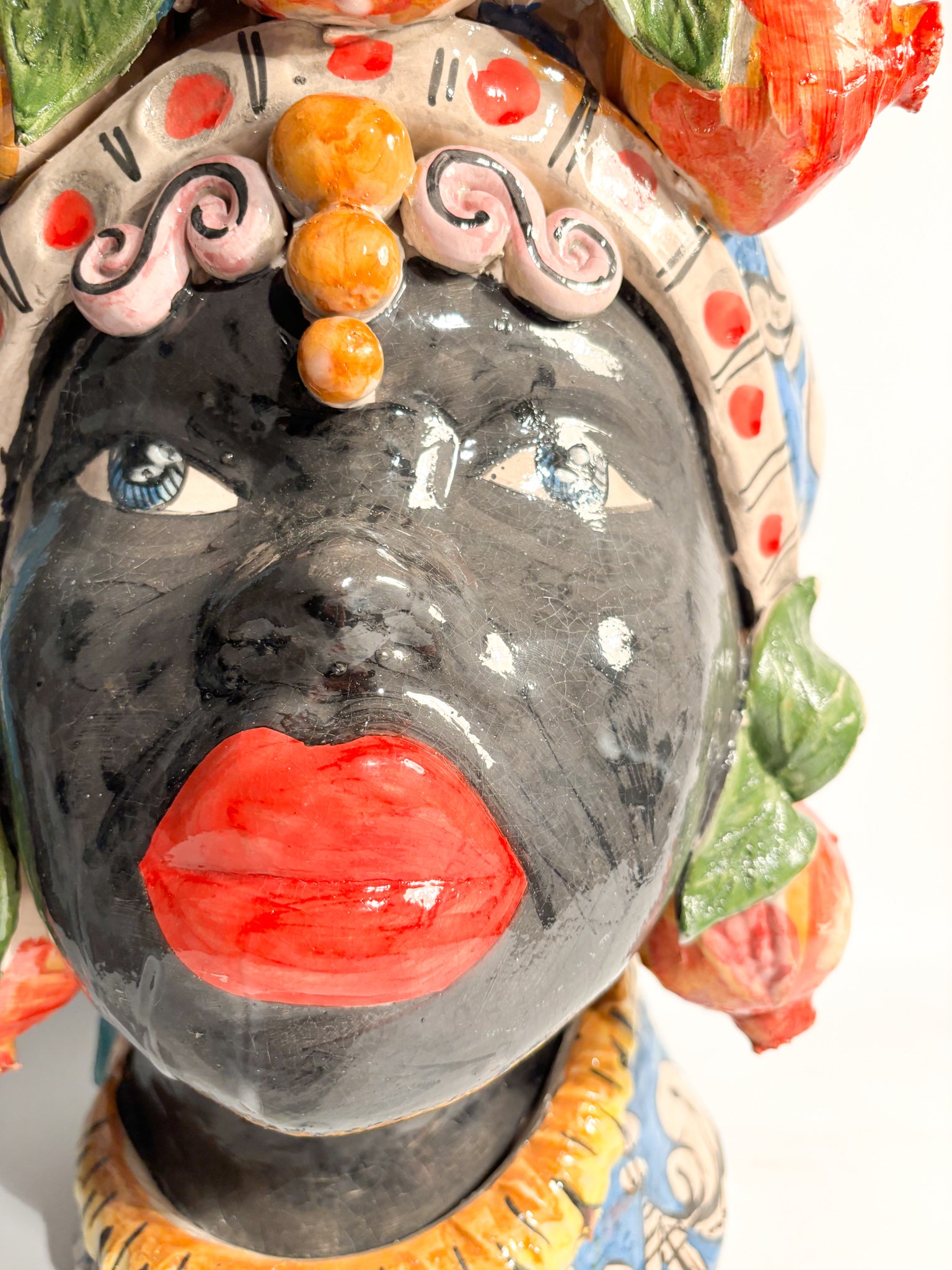 Female Moor's Head from Caltagirone by Ceramiche Germano from the 1990s