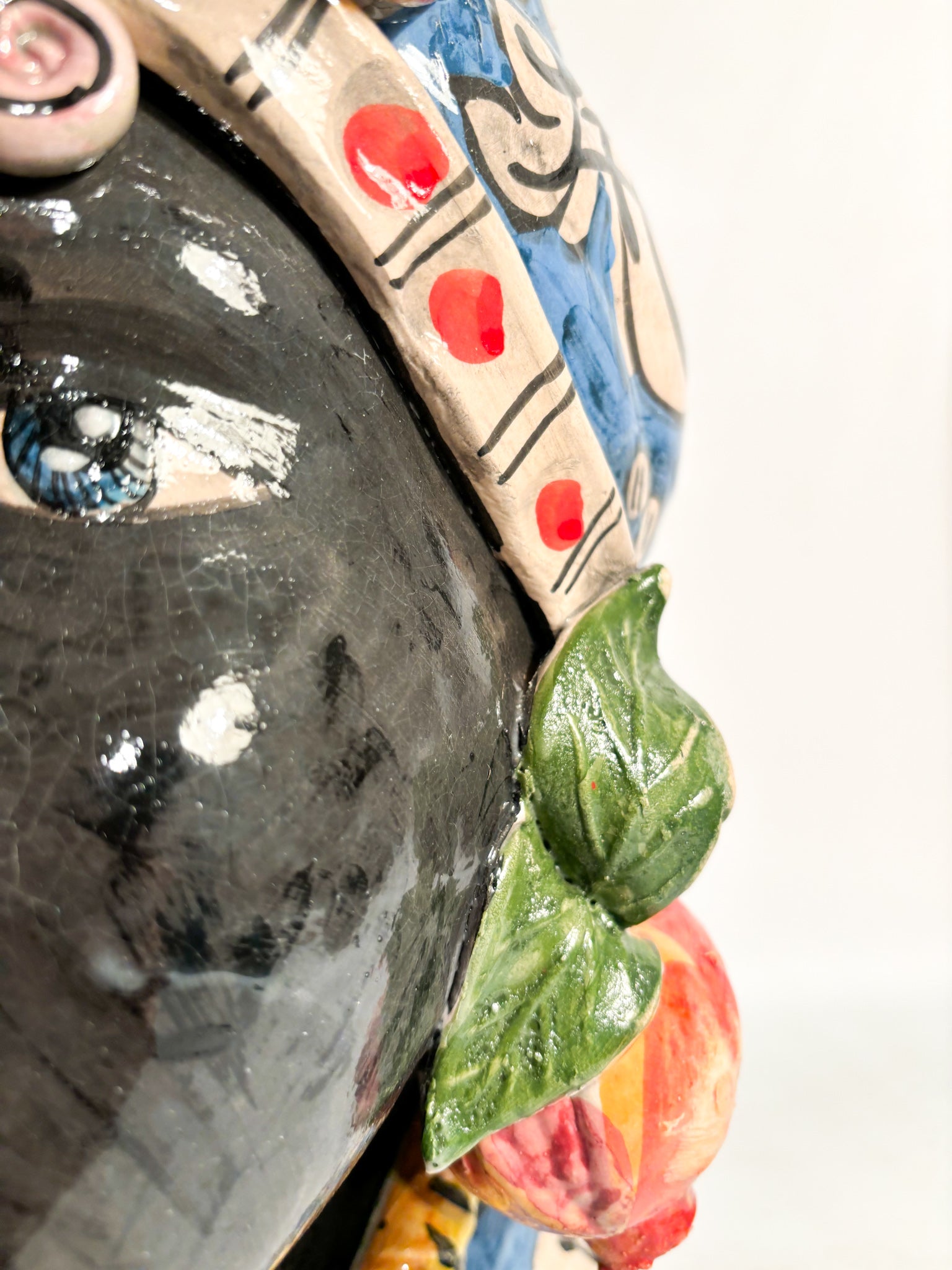 Female Moor's Head from Caltagirone by Ceramiche Germano from the 1990s