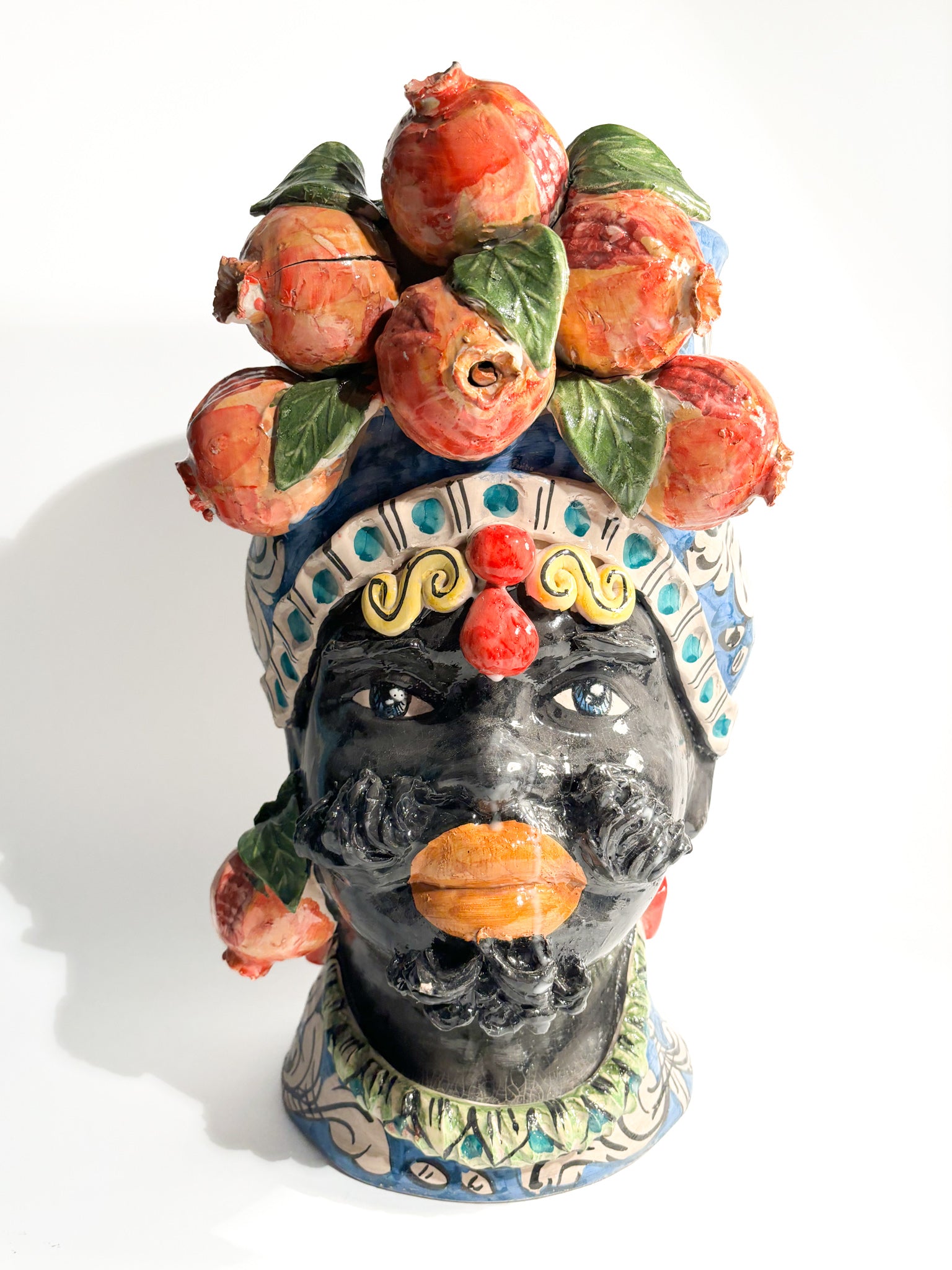 Male Moor's Head from Caltagirone by Ceramiche Germano from the 1990s