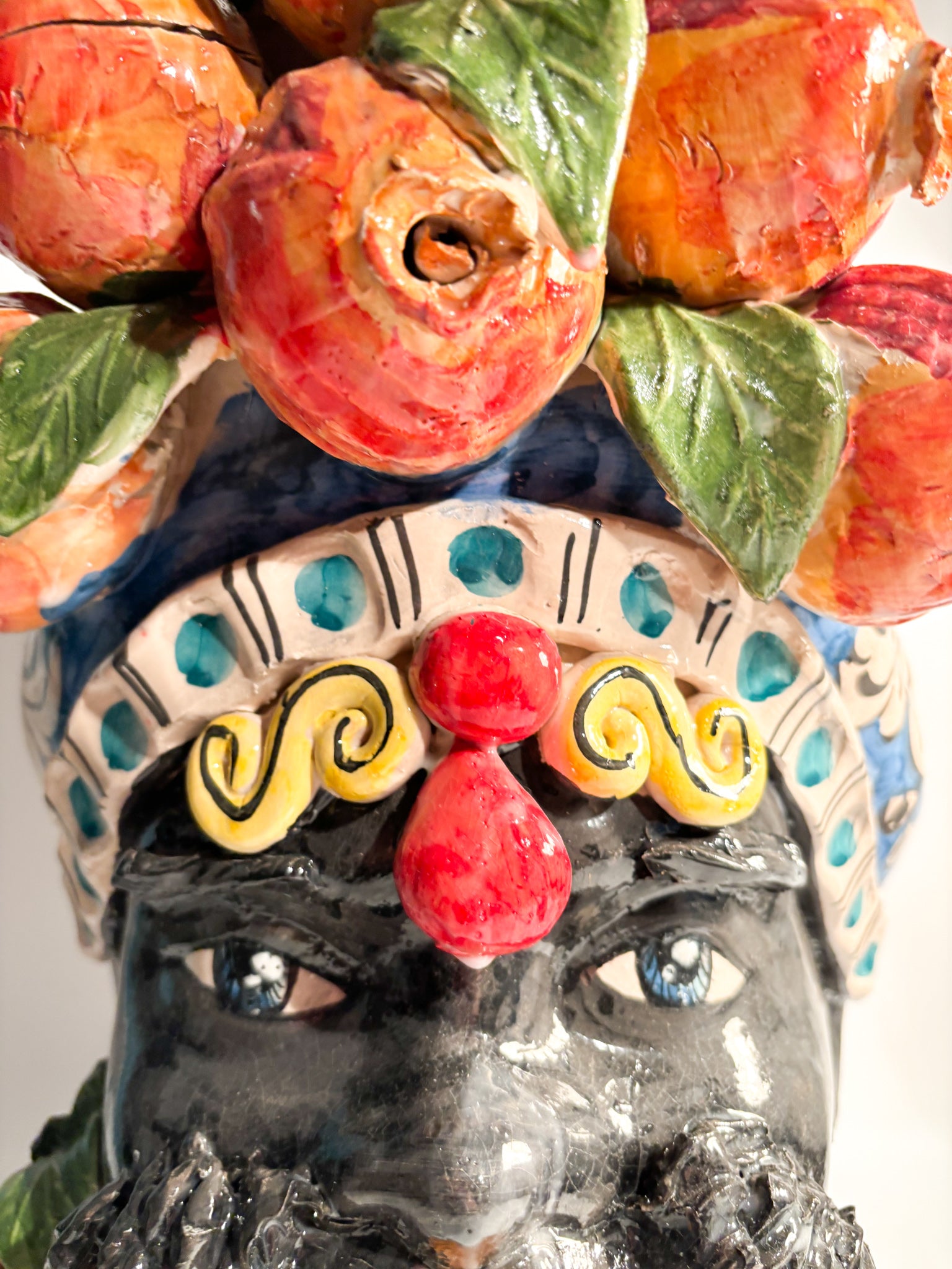 Male Moor's Head from Caltagirone by Ceramiche Germano from the 1990s