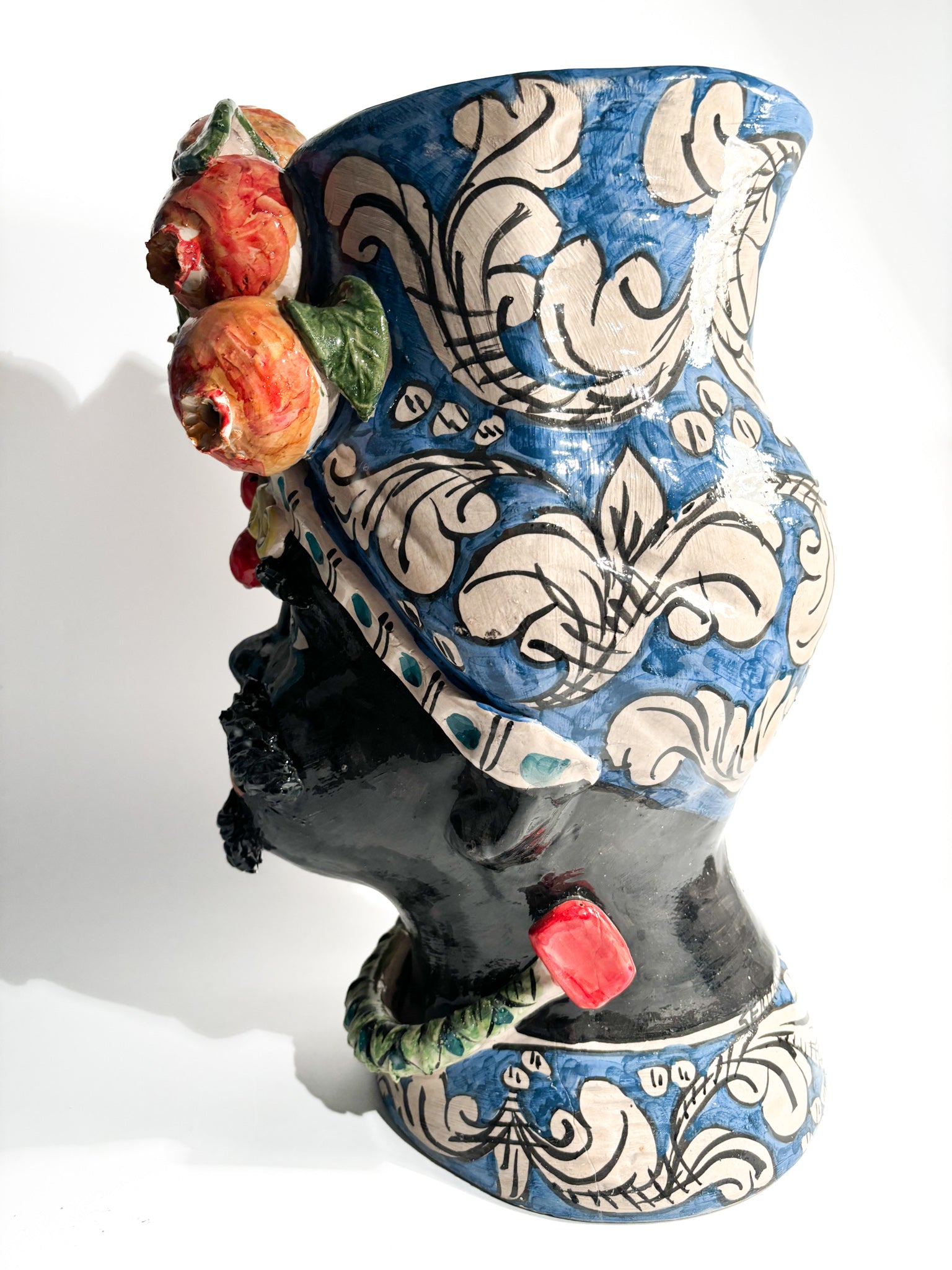 Male Moor's Head from Caltagirone by Ceramiche Germano from the 1990s