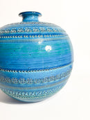 Vaso Sferico 'Rimini Blu' di Aldo Londi per Bitossi Ceramiche Anni 50