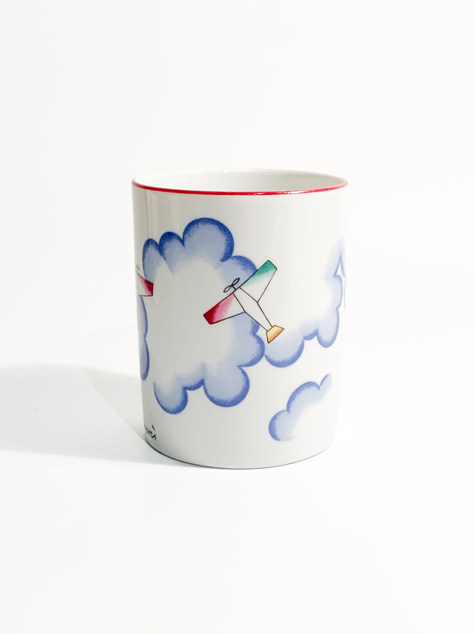 Vaso di Richard Ginori Riedizione Modello Alato di Gio Ponti