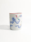 Vaso di Richard Ginori Riedizione Modello Alato di Gio Ponti