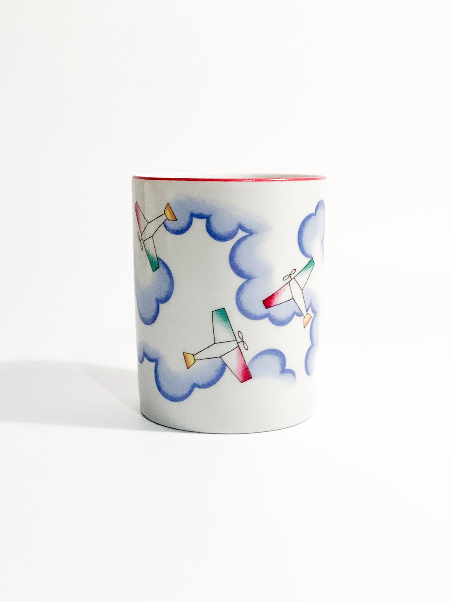 Vaso di Richard Ginori Riedizione Modello Alato di Gio Ponti