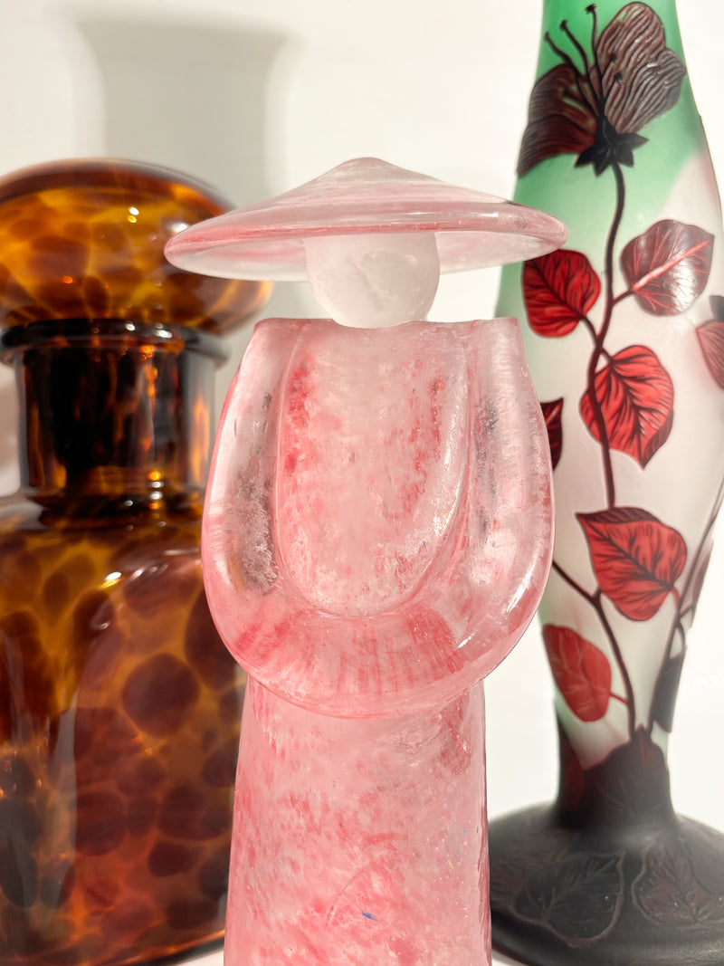 Pink Murano Glass Sculpture Attributed to Archimede Seguso, 1970s