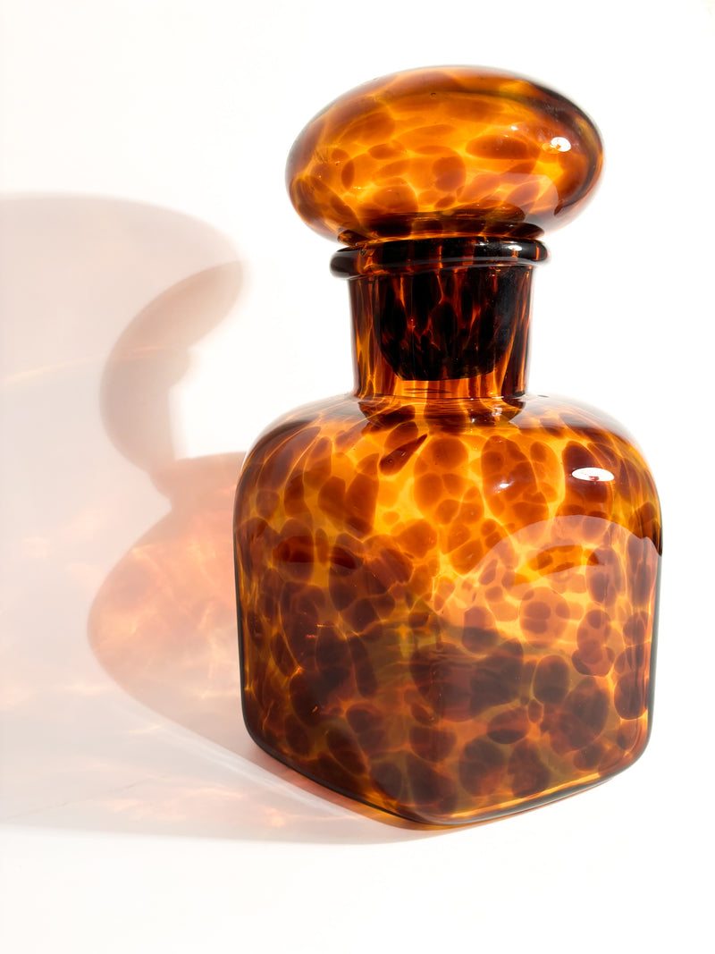 Bottle Vase in Spotted Murano Glass by Barovier and Toso, 1950s