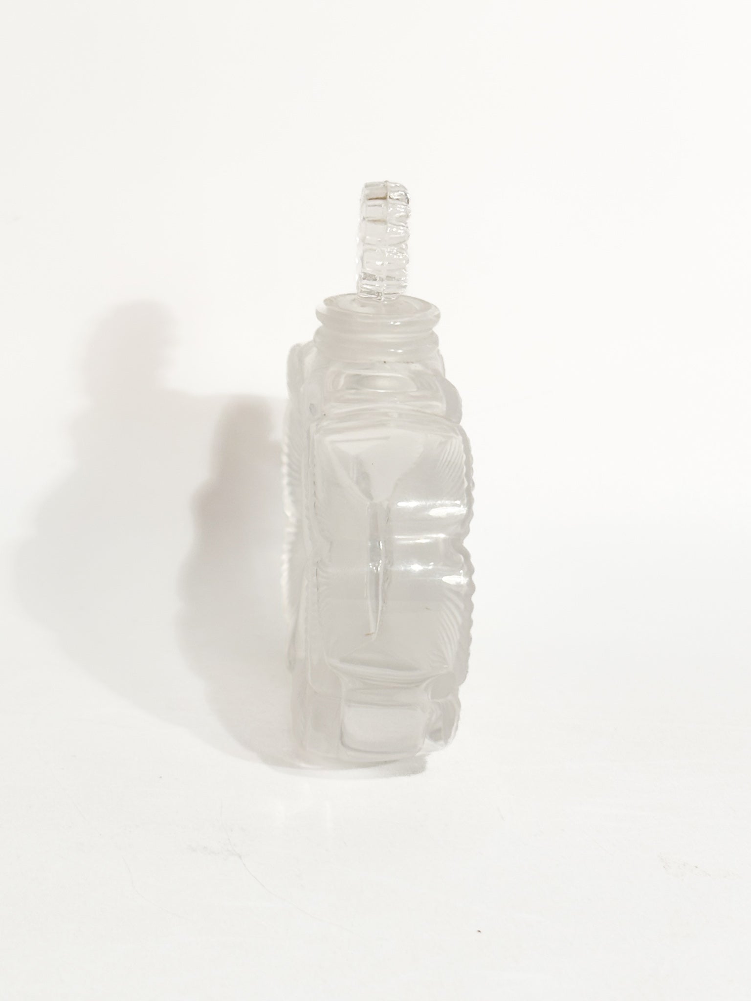 Lalique Crystal Perfume Bottle Deux Fleurs 80s