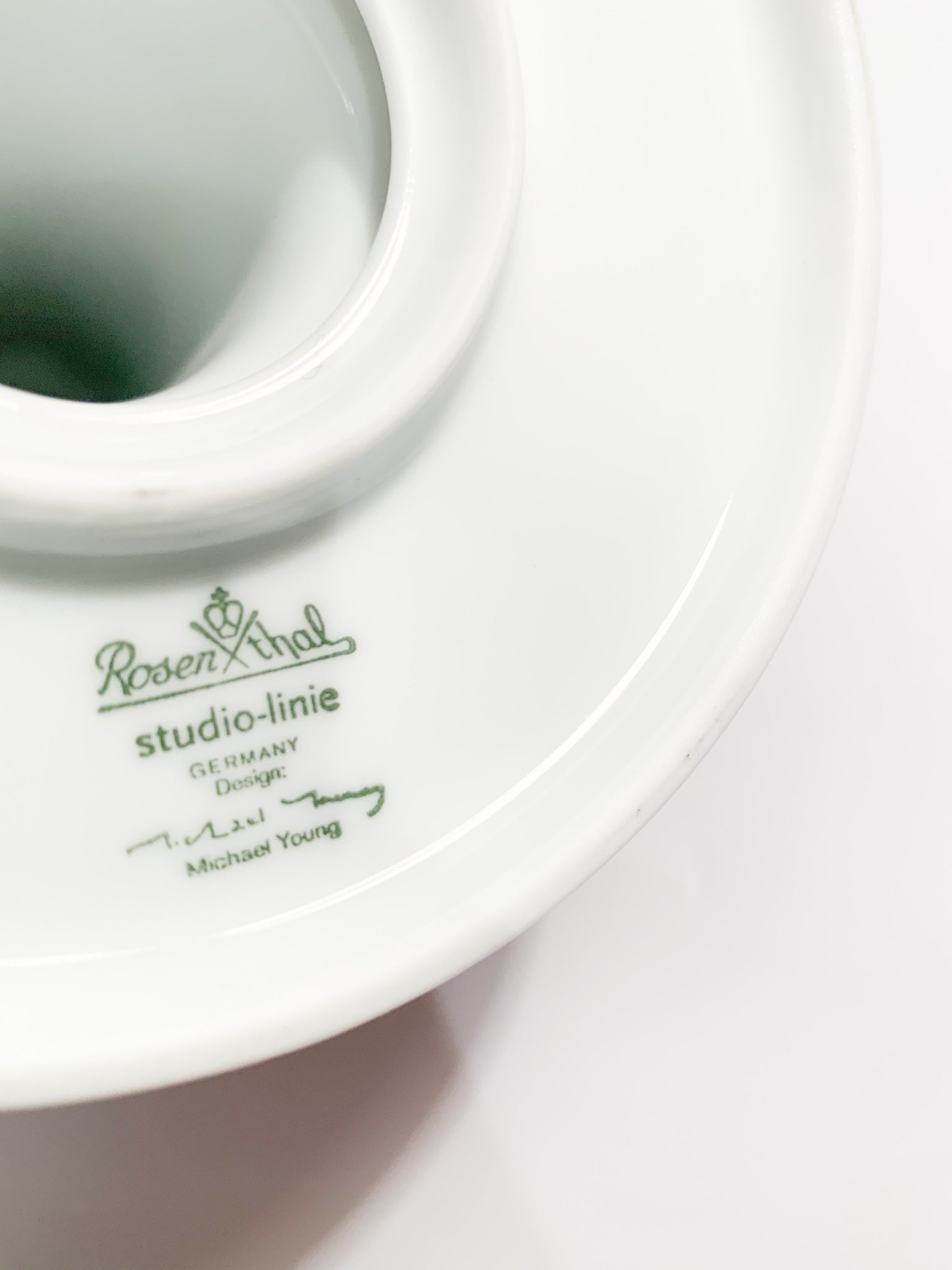 Porcelain Candle Holder by Rosenthal Studio Linie from the 1980s