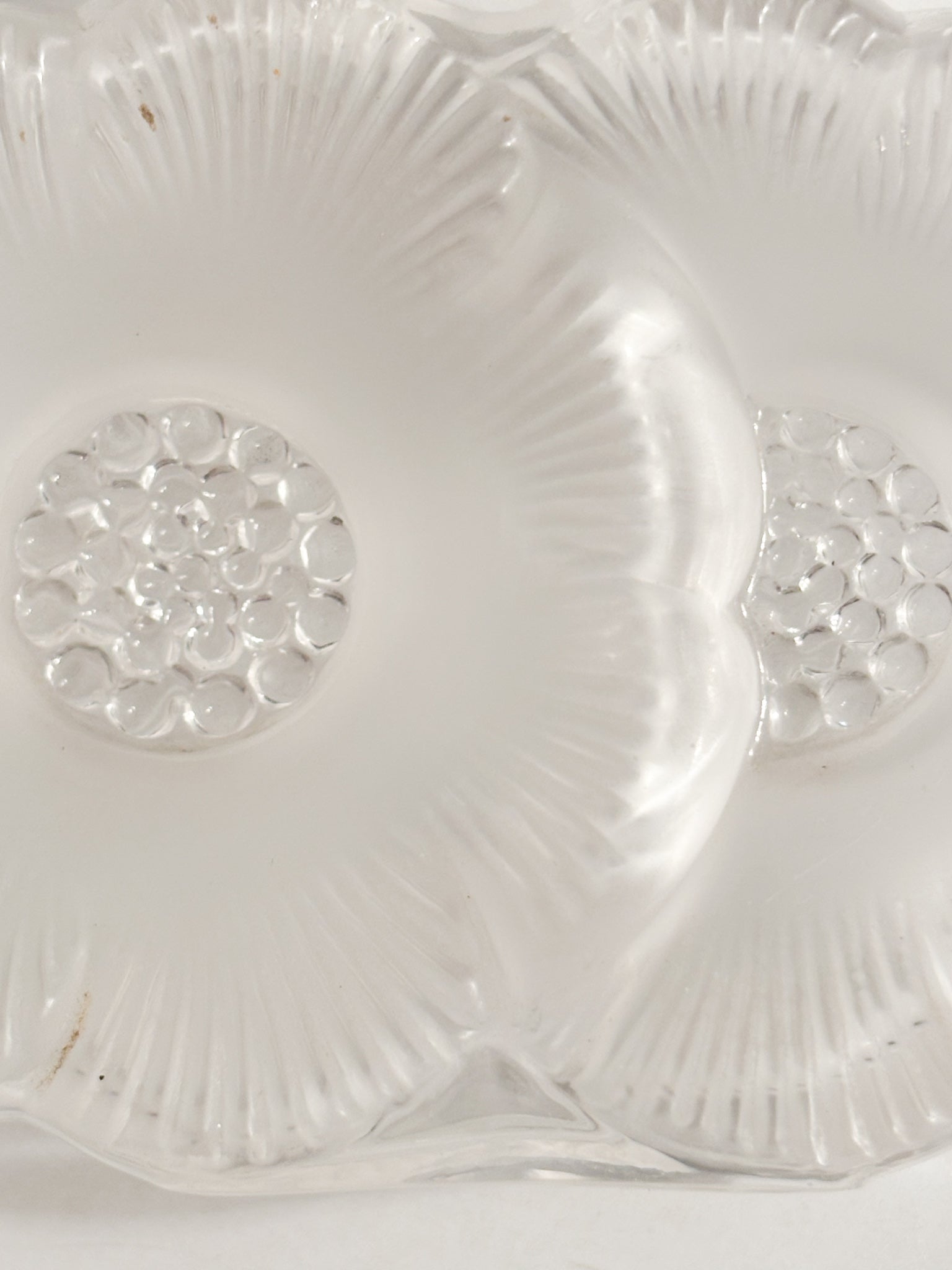 Lalique Crystal Perfume Bottle Deux Fleurs 80s