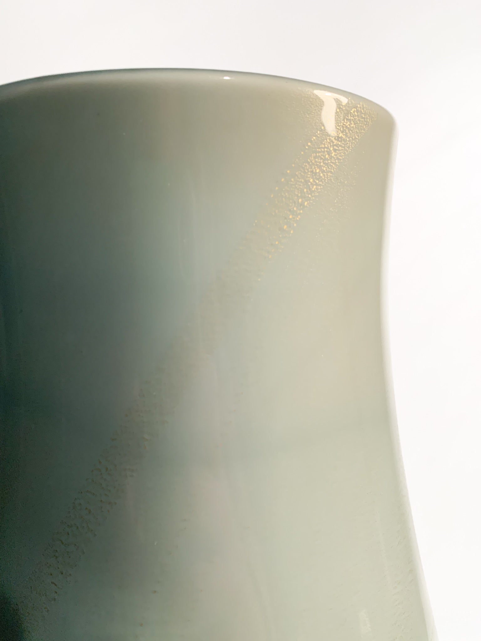 Vaso in Vetro di Murano di Venini Riedizione di Tomaso Buzzi del 1988