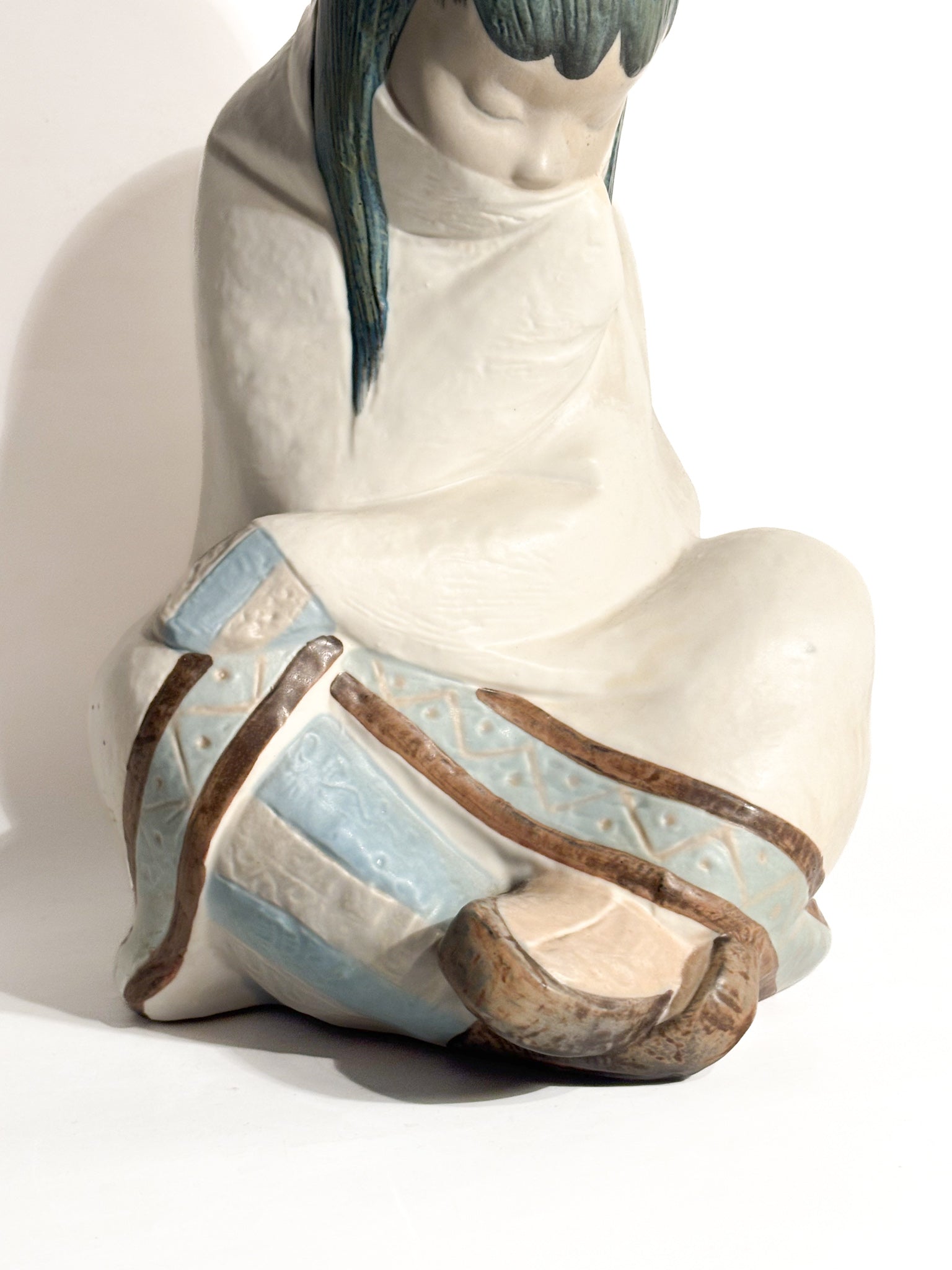 Scultura di Eschimese in Gres di Juan Huerta per Lladró Anni 90