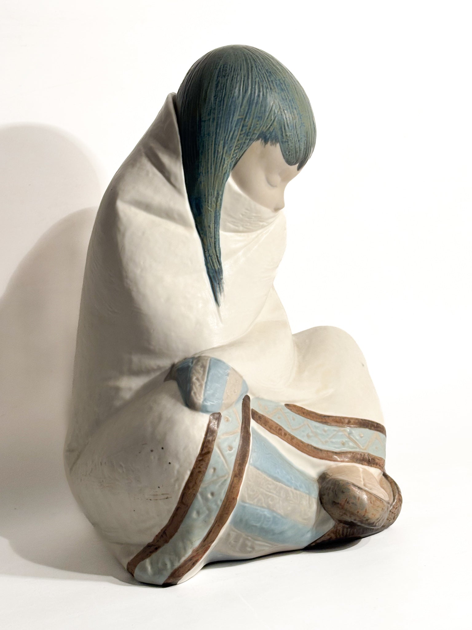 Scultura di Eschimese in Gres di Juan Huerta per Lladró Anni 90