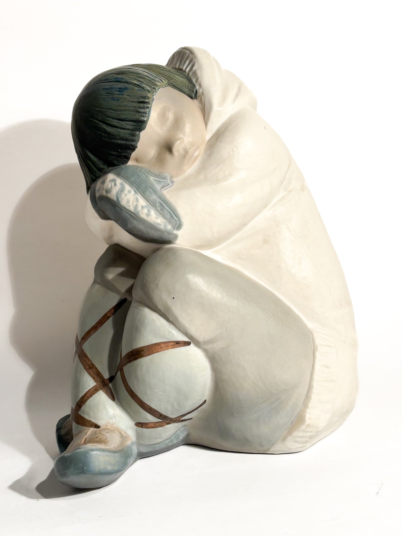 Scultura di Eschimese in Gres di Juan Huerta per Lladró Anni 90