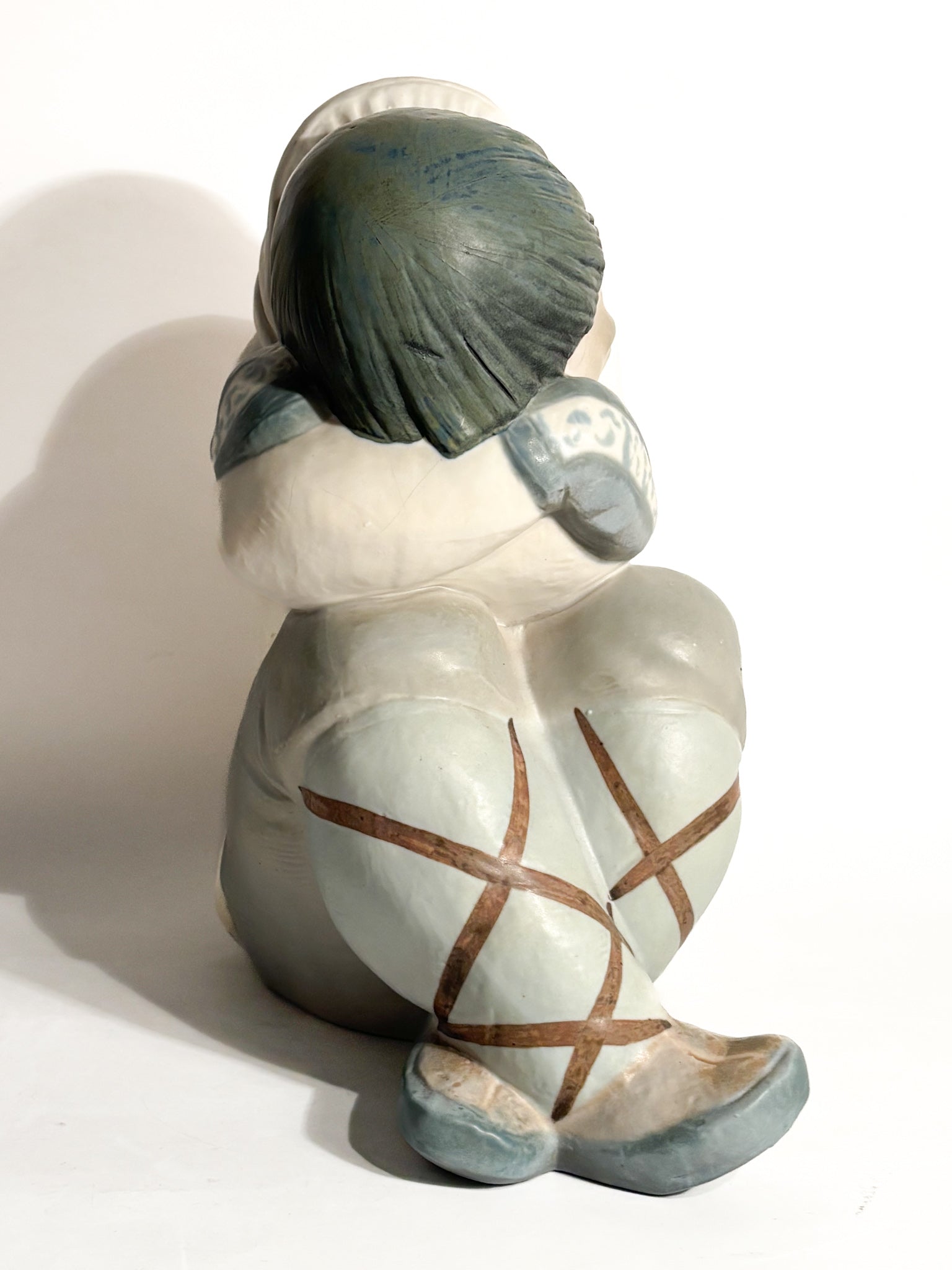 Scultura di Eschimese in Gres di Juan Huerta per Lladró Anni 90