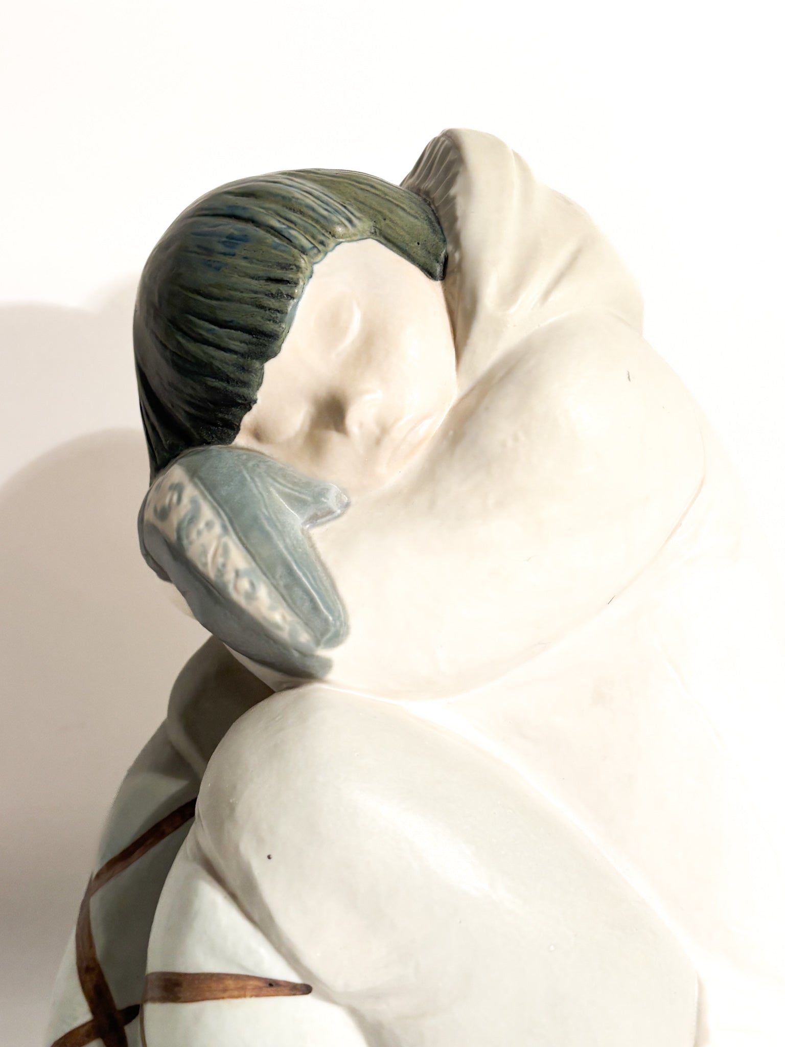 Scultura di Eschimese in Gres di Juan Huerta per Lladró Anni 90