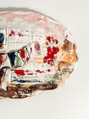 Piastra in Ceramica Dipinta a Mano di Ibrahim Kodra Anni 70