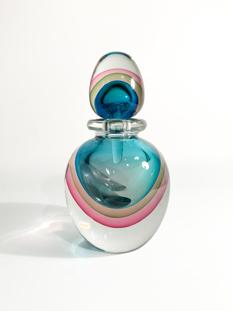 Submerged Murano Glass Bottle Attributed to Flavio Poli, 1960s