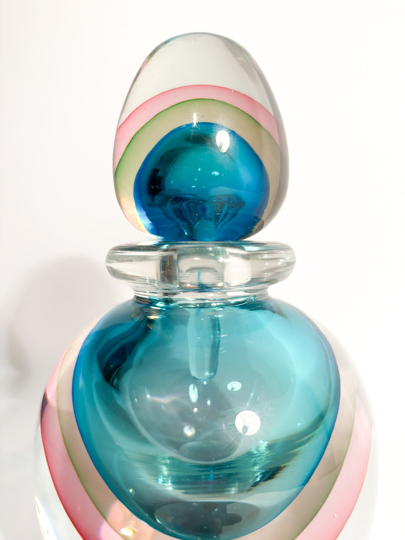 Submerged Murano Glass Bottle Attributed to Flavio Poli, 1960s