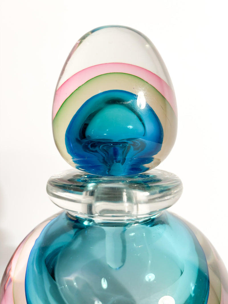 Submerged Murano Glass Bottle Attributed to Flavio Poli, 1960s