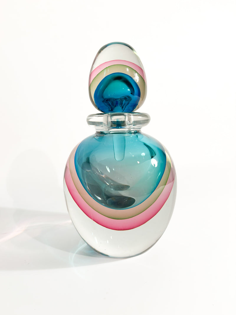 Submerged Murano Glass Bottle Attributed to Flavio Poli, 1960s