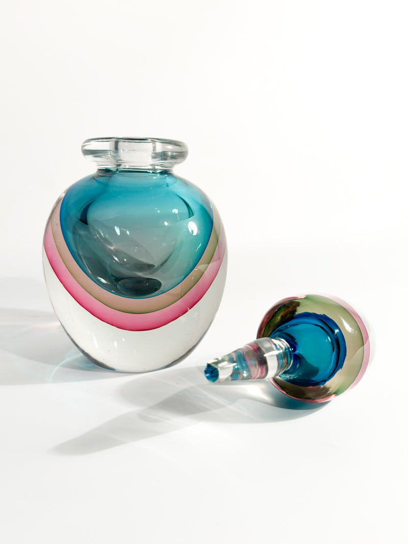 Submerged Murano Glass Bottle Attributed to Flavio Poli, 1960s