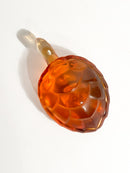 Orange Lalique Crystal Turtle from the 1950s