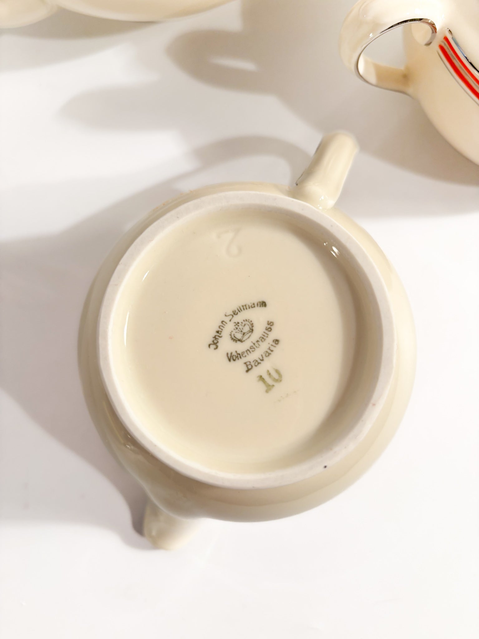 Bavarian Porcelain Tea Set Hand-Painted 1940s